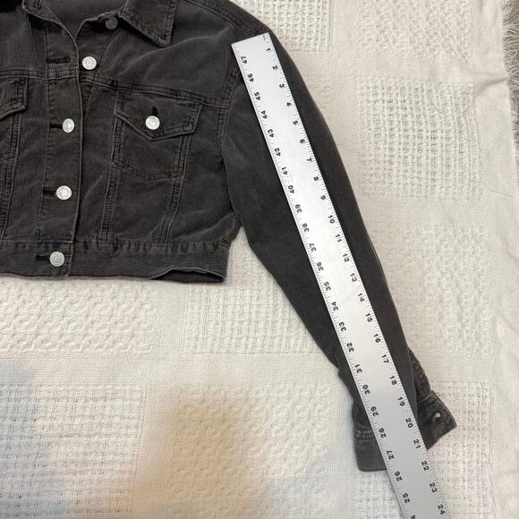 Pacsun XS S corduroy cropped trucker jacket coat C 2996 - Picture 5 of 11